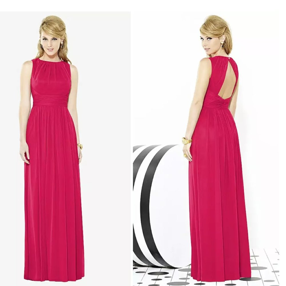After Six size 6, honeysuckle, chiffon dress